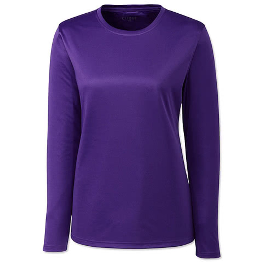 Clique by Cutter & Buck Women's Spin Eco UPF 50 Long Sleeve Performance Shirt
