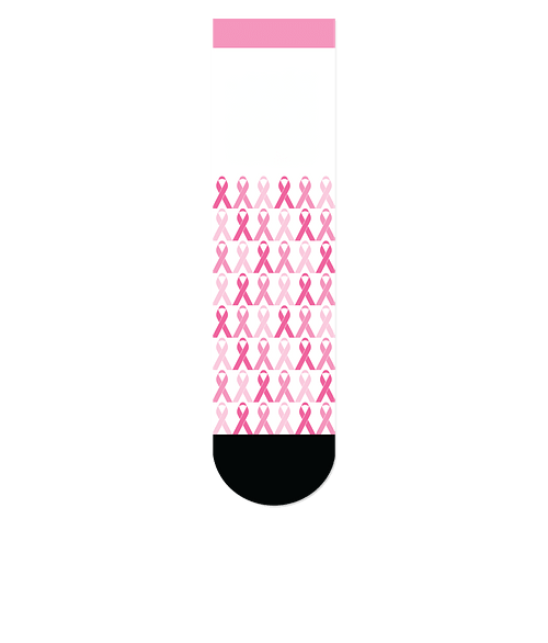 Ribbons Crew Socks in Pink