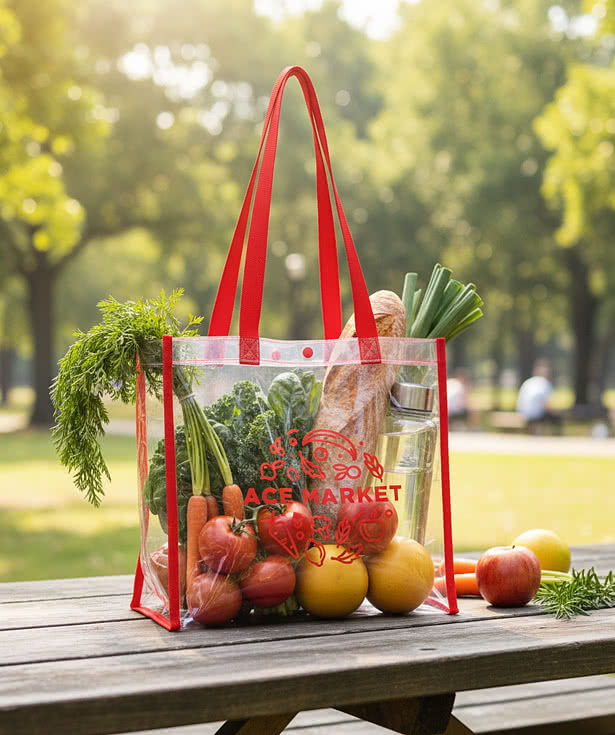 Game Day Clear PVC Tote Bag