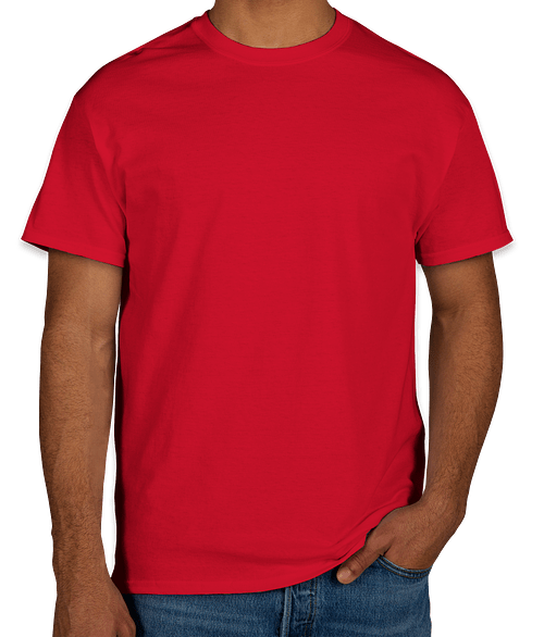 Gildan Tall 100% Cotton T-Shirt in Red