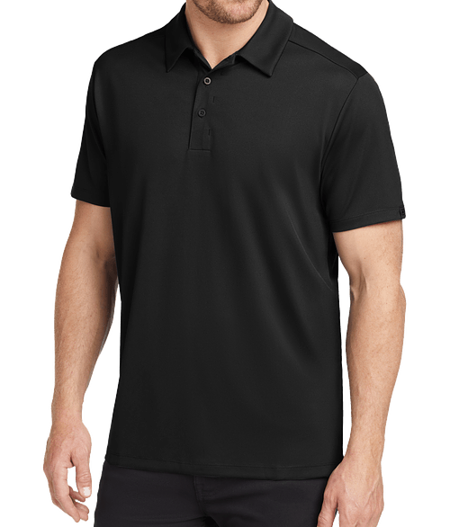 OGIO Framework Pique Performance Polo in Blacktop