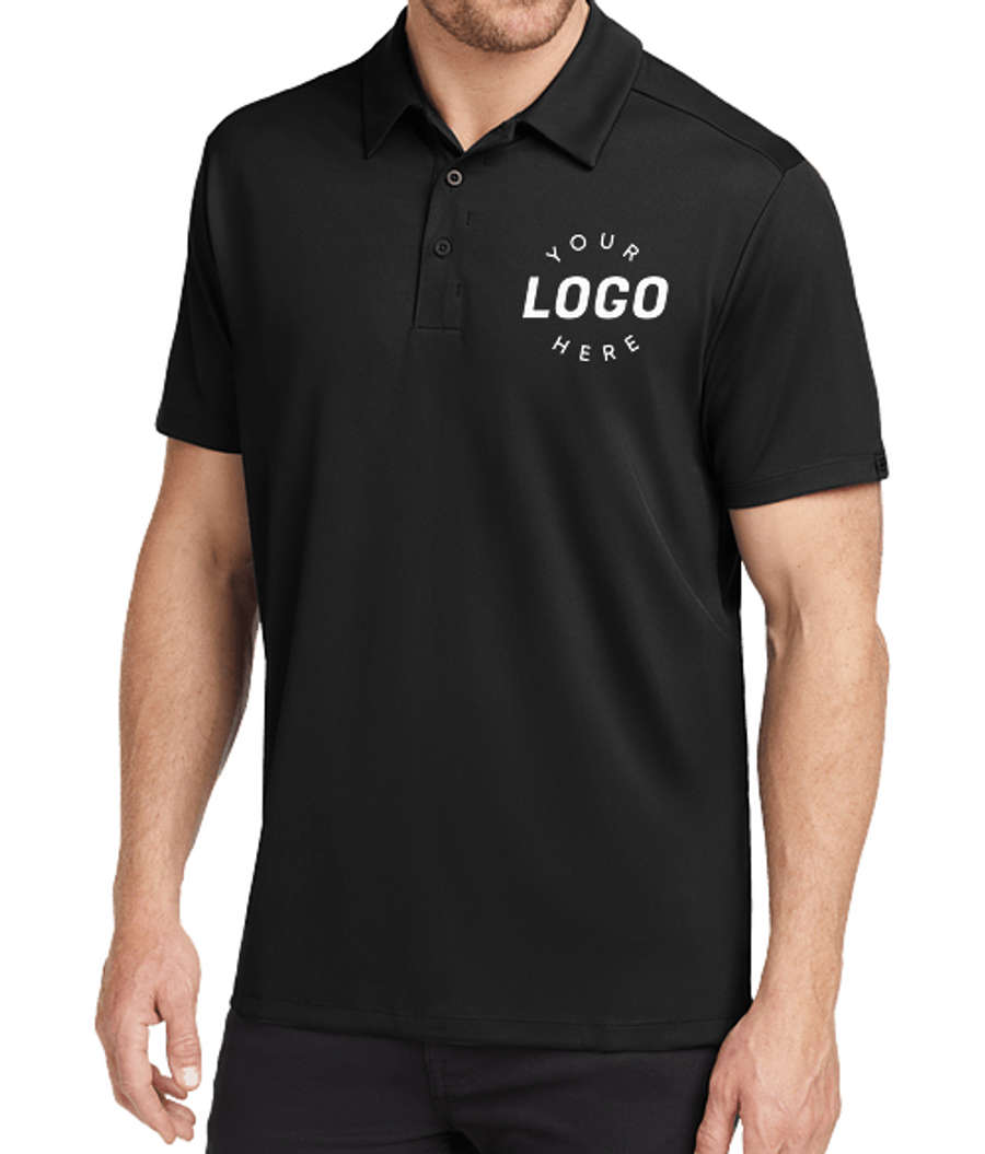 OGIO Framework Pique Performance Polo in Blacktop