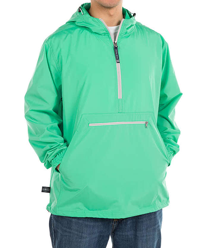 Charles River Pack-N-Go Hooded Packable Anorak - Embroidered
