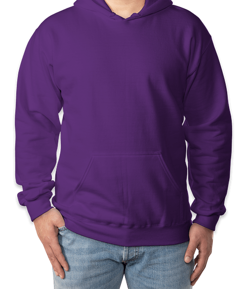 Gildan Softstyle Eco Pullover Hoodie in Purple