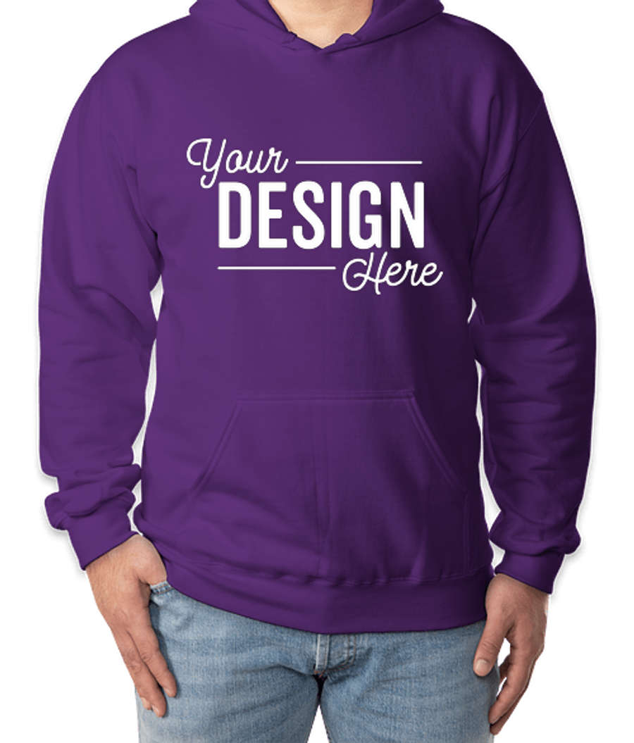 Gildan Softstyle Eco Pullover Hoodie in Purple