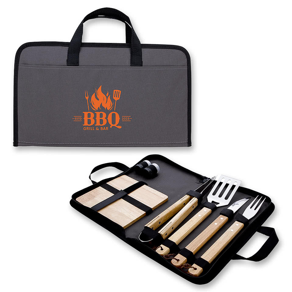 Carving Station 5-Piece BBQ Kit with Cutting Board