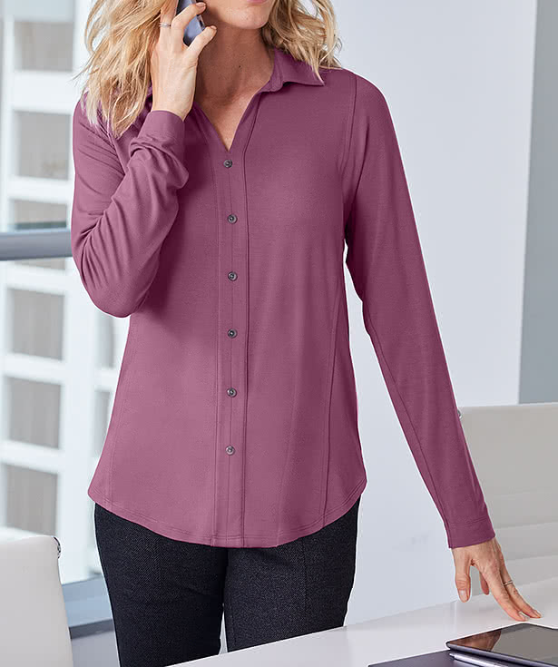 Port Authority Women's Luxe Knit Button Tunic