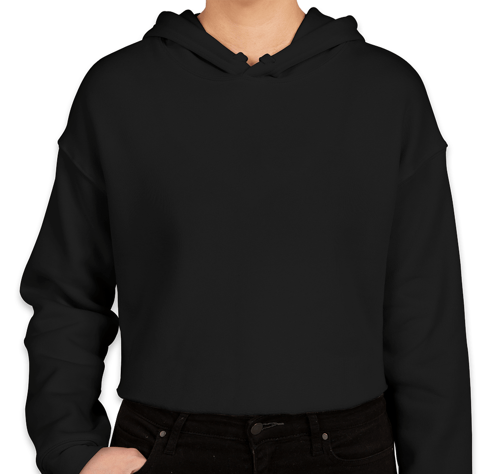 Bella + Canvas Women's Drop Shoulder Cropped Hoodie-default