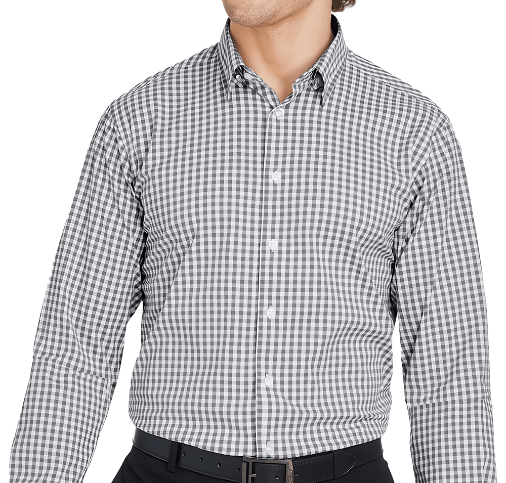 Devon & Jones CrownLux Gingham Performance Dress Shirt-default