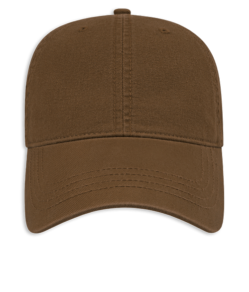 Cap America Washed Chino Twill Baseball Hat in Brown