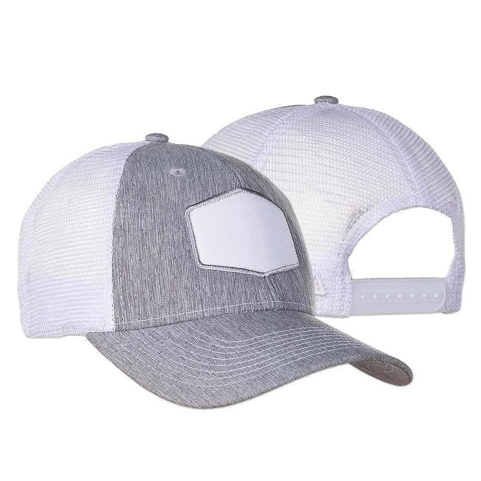 Ahead Brant Snapback Trucker Hat - Hexagon Patch - Embroidered