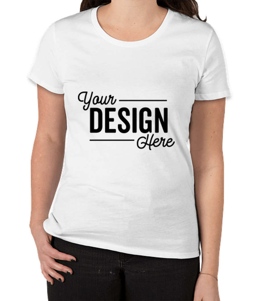 Royal Apparel Women's USA-Made Slim Fit Organic T-shirt in Salt