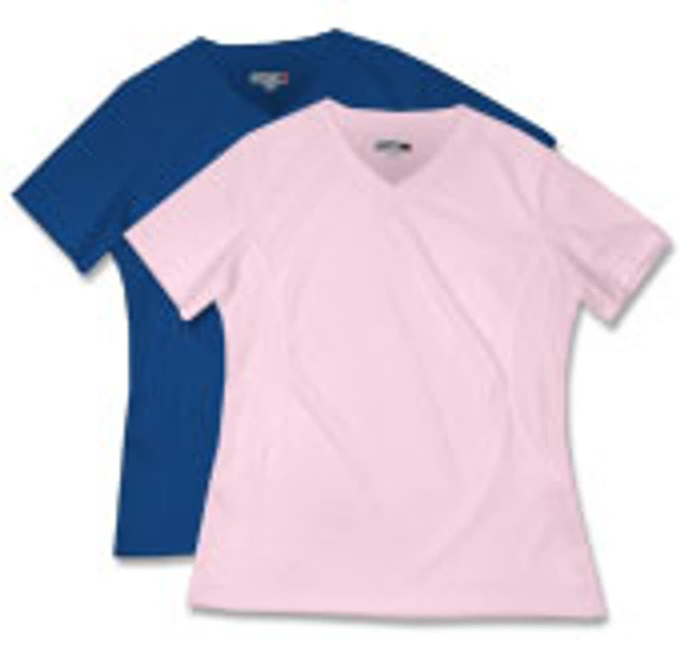 Sport-Tek Ladies Dri-Mesh V-Neck Performance Shirt
