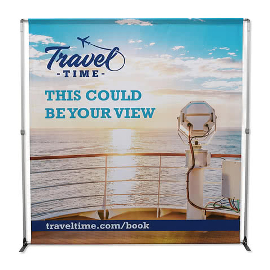 Full Color 94" x 94" Bravo Recycled Single-Sided Banner Kit in White