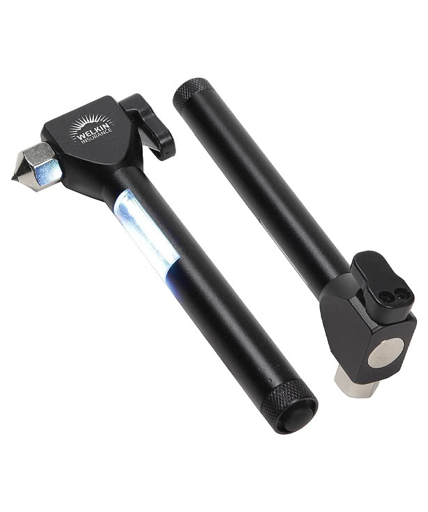 Mini Watchman Flashlight with Escape Hammer