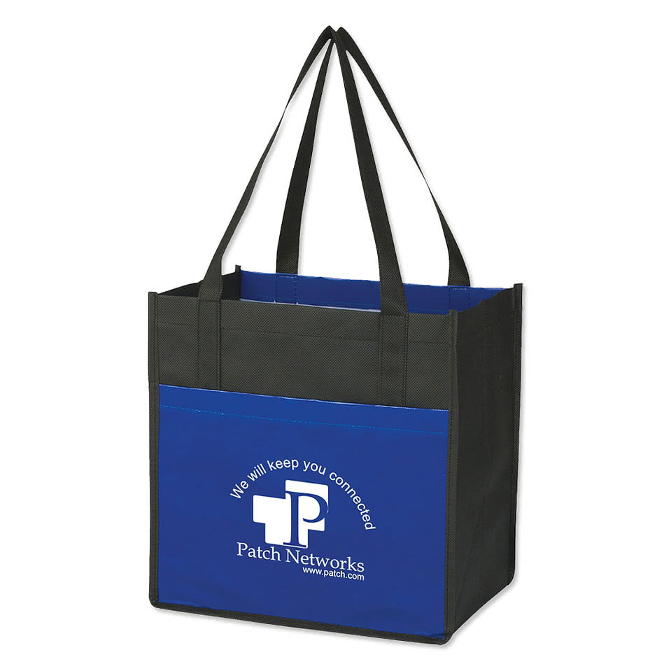 Laminated Combo Shopper Tote Bag