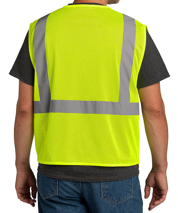 CornerStone Class 2 Economy Zippered Mesh Safety Vest