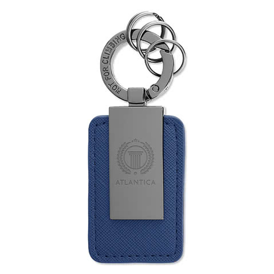 Laser Engraved Leatherette Carabiner Keychain