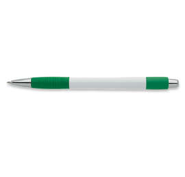 Element White Body Grip Pen (black ink) - Color: Green