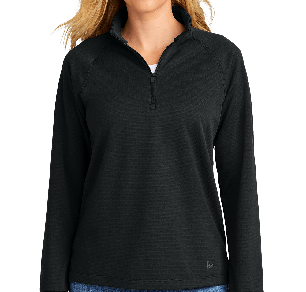 New Era Women's Stand Out Recycled Quarter Zip Sweatshirt - Embroidered-default