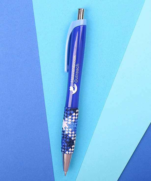 Full Color Cardigan Plaid Gel Pen (black ink)