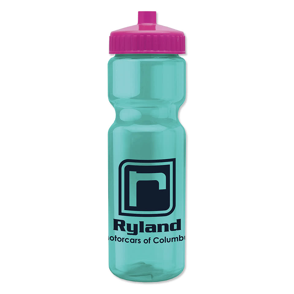 28 oz. Champ Transparent Sports Water Bottle
