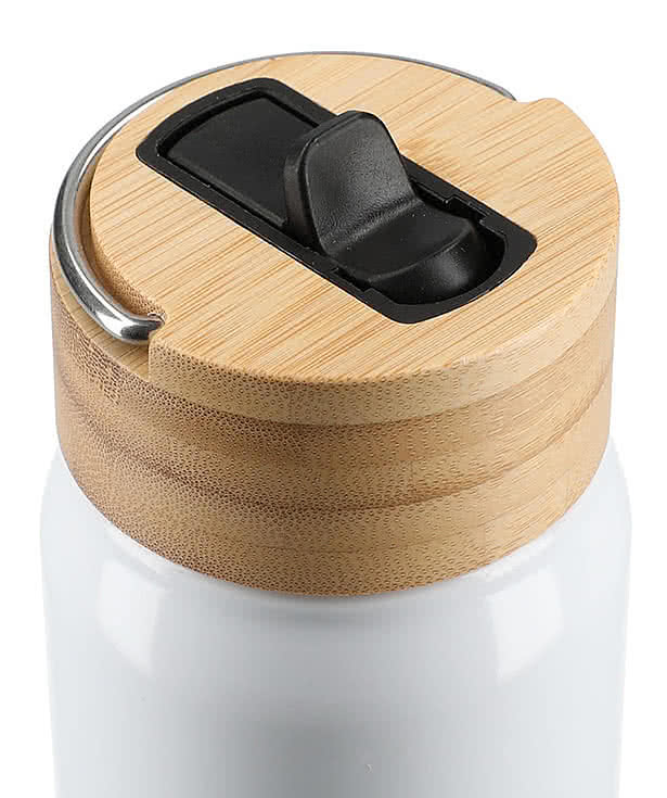 26 oz. Billy Recycled Aluminum Water Bottle With Bamboo Lid