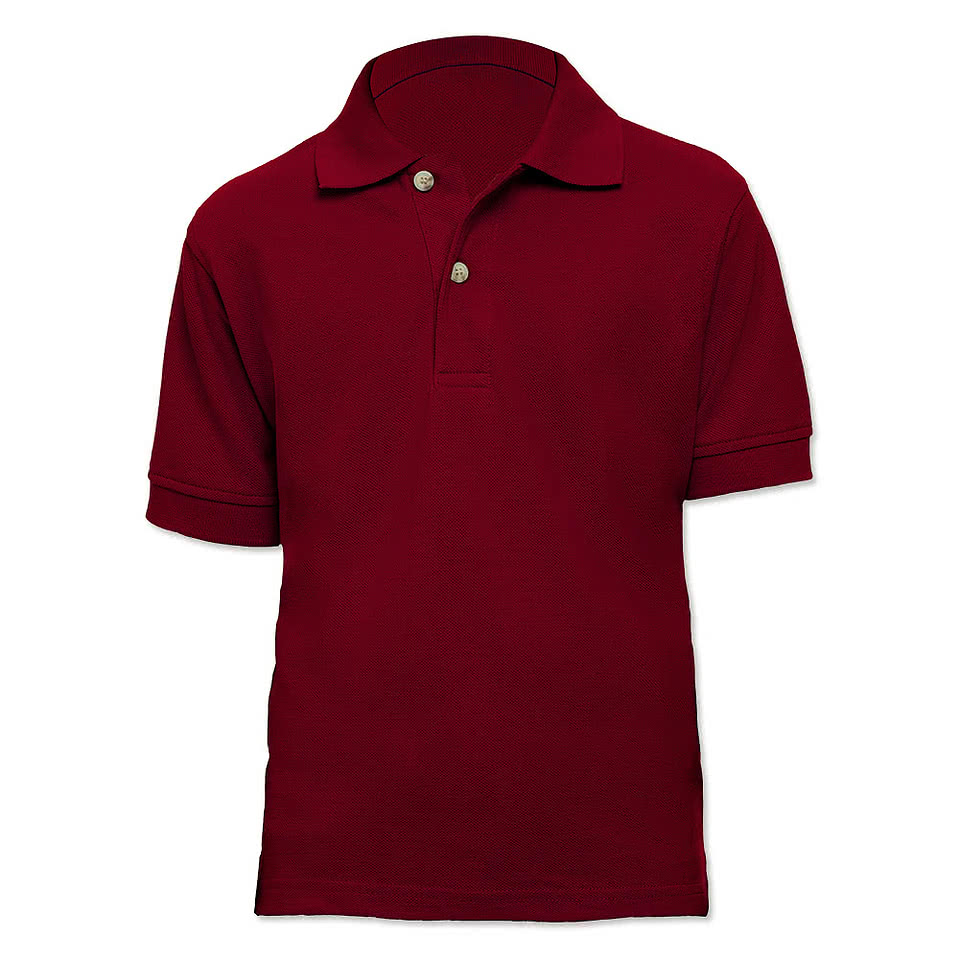 Blue Generation Youth Superblend Easy-Care Pique Polo - Printed
