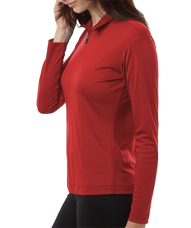 AllPro Women's Pro-Lock UPF 50 Quarter Zip Performance Shirt - Printed