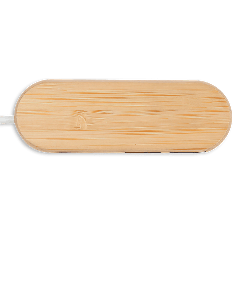 Laser Engraved Bamboo Dual Input USB Hub in Bamboo
