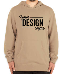 Independent Trading Pigment Dyed Pullover Hoodie - Color: Pigment Sandstone