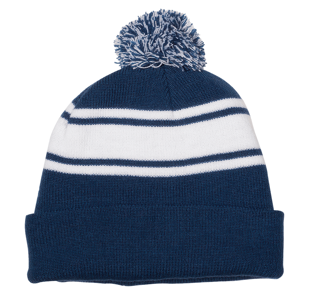 Knit Beanie With Pom Pom-default