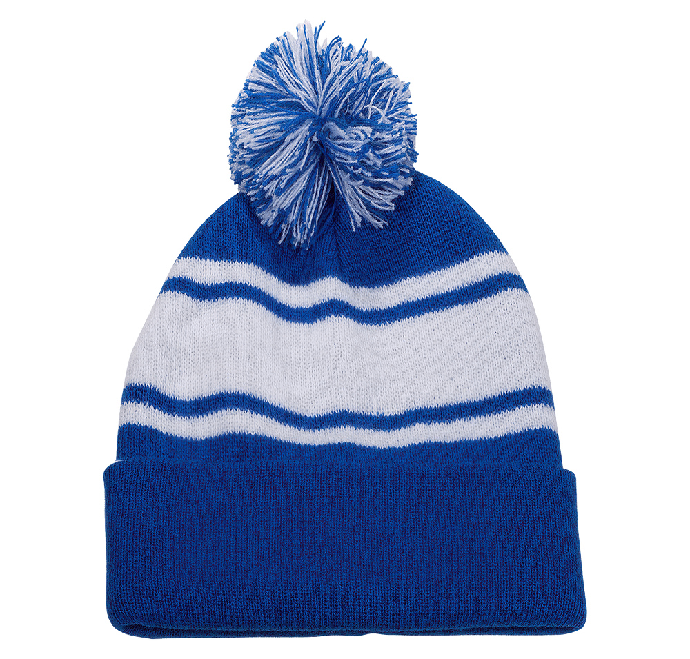 Knit Beanie With Pom Pom-default