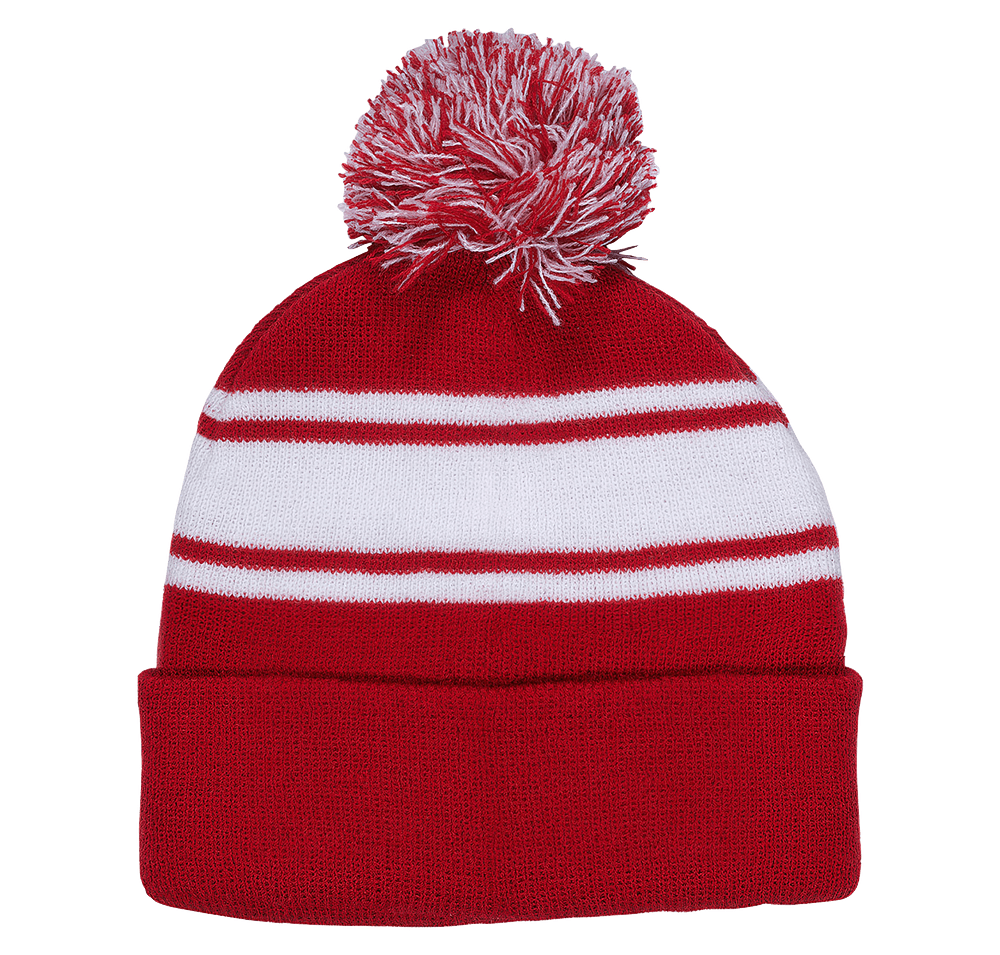 Knit Beanie With Pom Pom-default