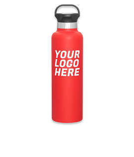 24 oz. h2go Ascent Stainless Steel Insulated Water Bottle - Color: Matte Red