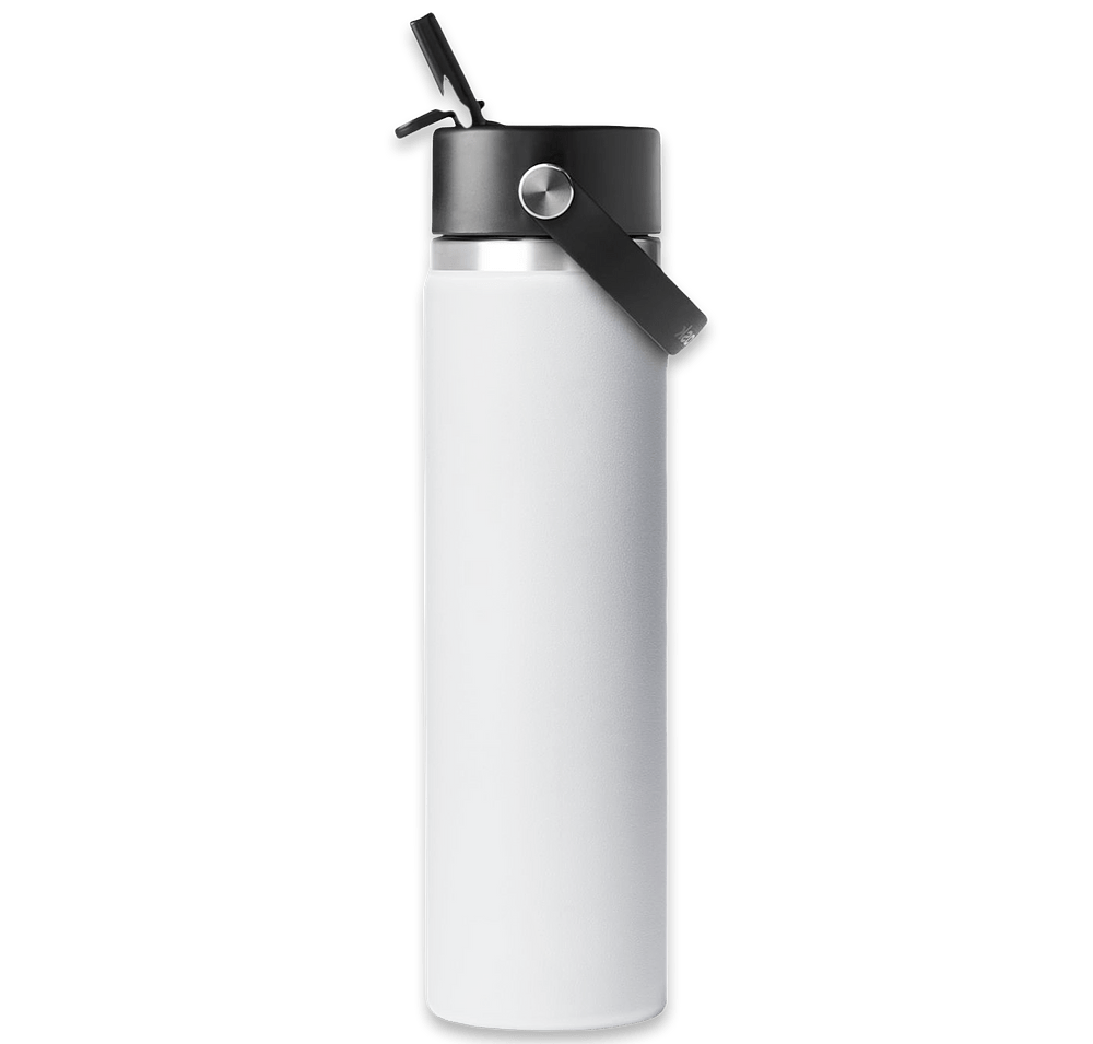 Hydro Flask Wide Mouth with Flex Straw Cap 24 oz. - Laser Engraved-default