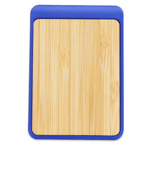 Laser Engraved Magnetic Clip with Bamboo Accent in FSC BAMBOO ROYAL