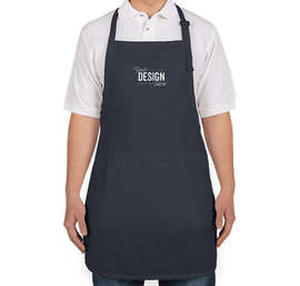 Port Authority Stain Release Full Length Apron - Embroidered - Color: Navy