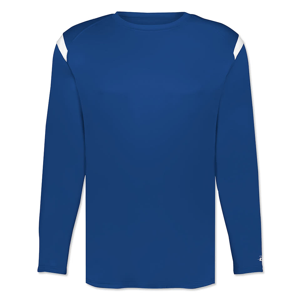 Badger On The Rise Sport Paneled Long Sleeve Performance Shirt