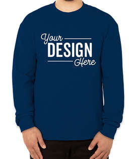 Soffe Military DriRelease Performance Blend Long Sleeve T-shirt - Color: Navy