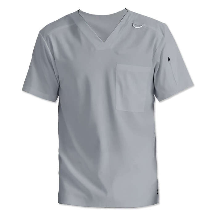 Scrubs By Grey's Anatomy Spandex Women's 4-Pocket Print Scrub Top