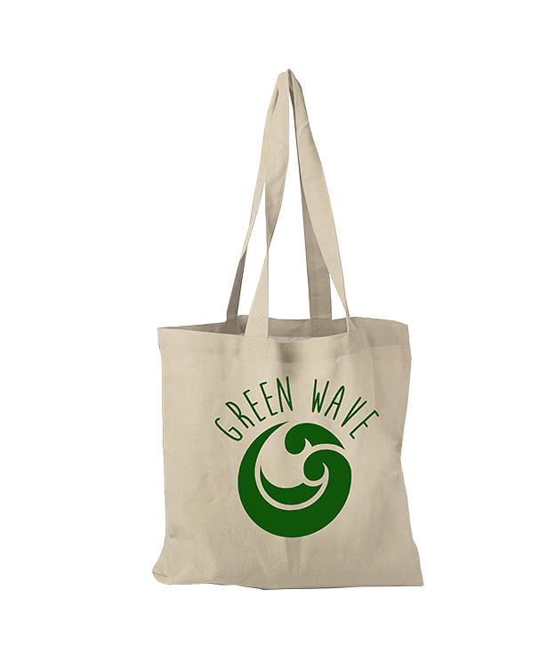 Square Cotton Flat Tote Bag