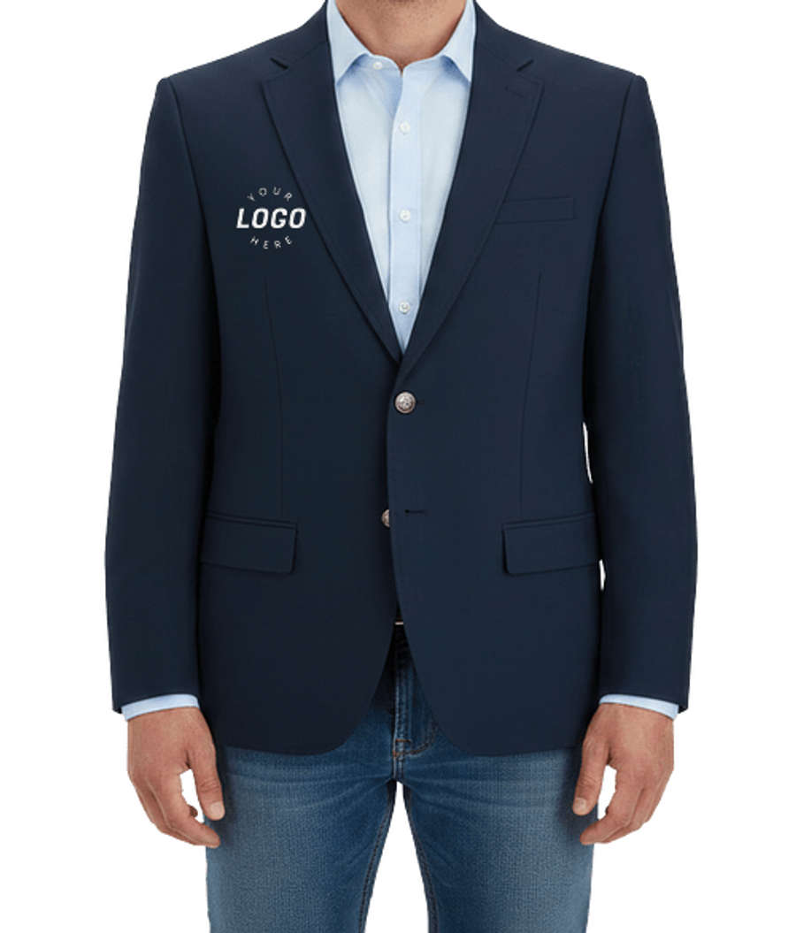 Edwards Contemporary Stretch Blazer in True Navy