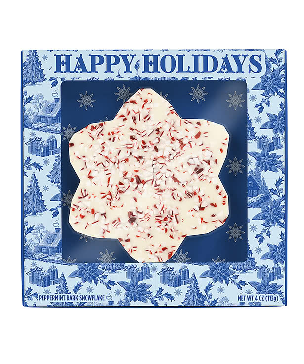 4 oz. Peppermint Bark Snowflake