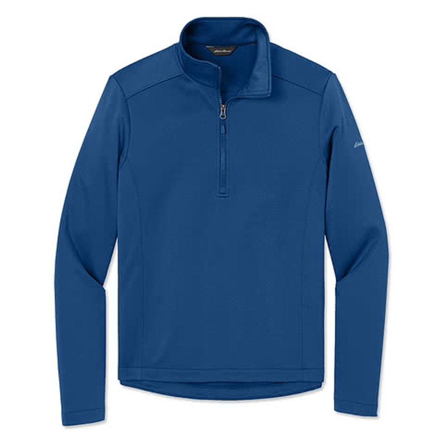 Eddie Bauer Smooth Mid Layer Half Zip Fleece Pullover - Embroidered