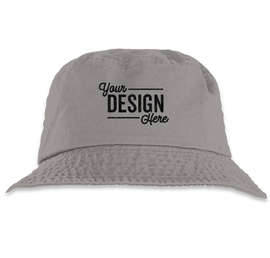 Mega Cap Cotton Twill Bucket Hat - Color: Grey