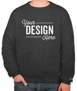 Champion Powerblend Crewneck Sweatshirt - Color: Charcoal Heather