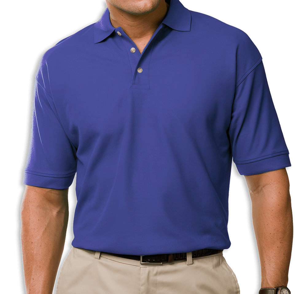 Blue Generation Cotton Pique Polo - Printed-default