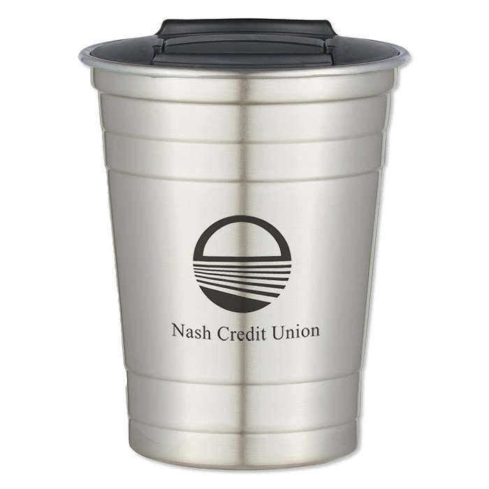 Full Color 16 oz. Reusable Stainless Steel Cup