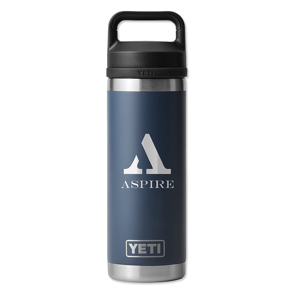 YETI Laser Engraved 18 oz. Rambler Water Bottle with Chug Cap